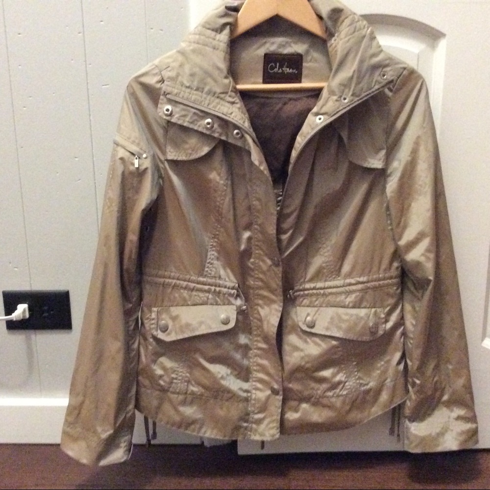 Cole Haan Iridescent Anorak Rain Jacket S EUC